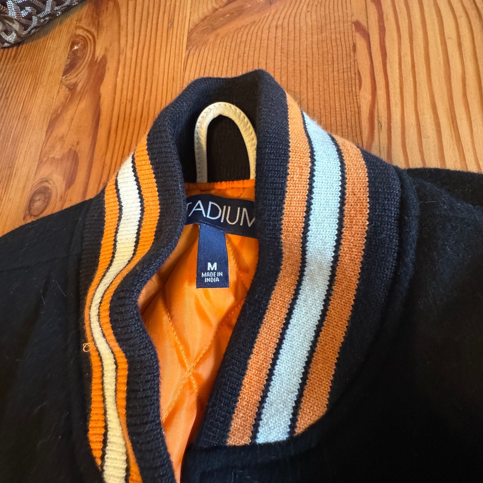 Stadium Goods Stadium Goods HOME TEAM VARSITY JACKET "Black/Orange/Brown" Size US M / EU 48-50 / 2 - 3 Thumbnail