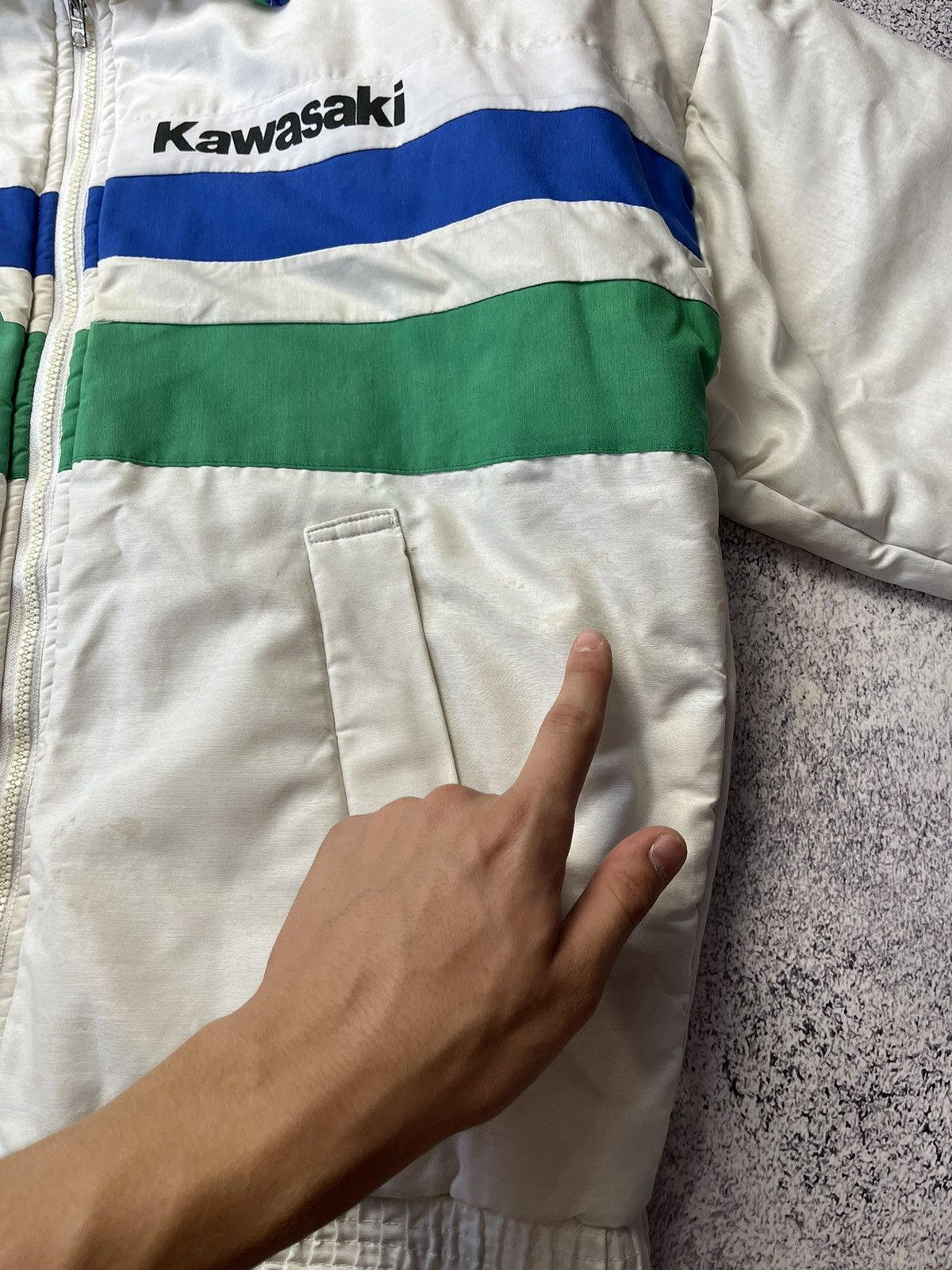Vintage RARE Kawasaki Moto Y2K Racing Rider Naked Jacket Size US M / EU 48-50 / 2 - 17 Thumbnail