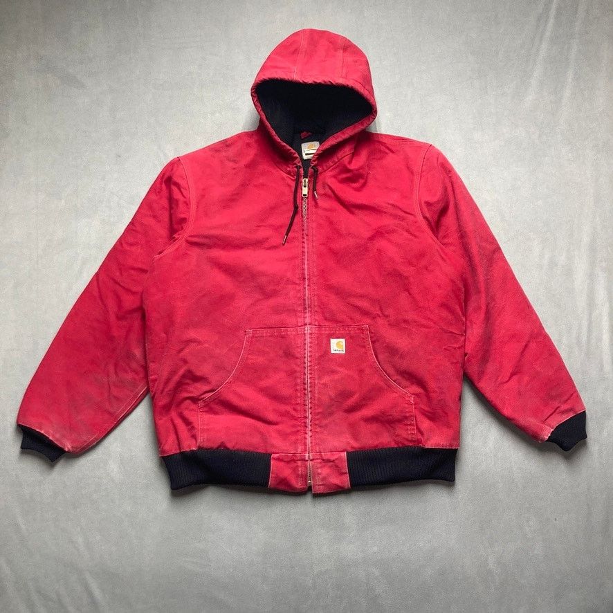 Carhartt × Vintage Crimson Carhartt Active Jacket Red Carhartt