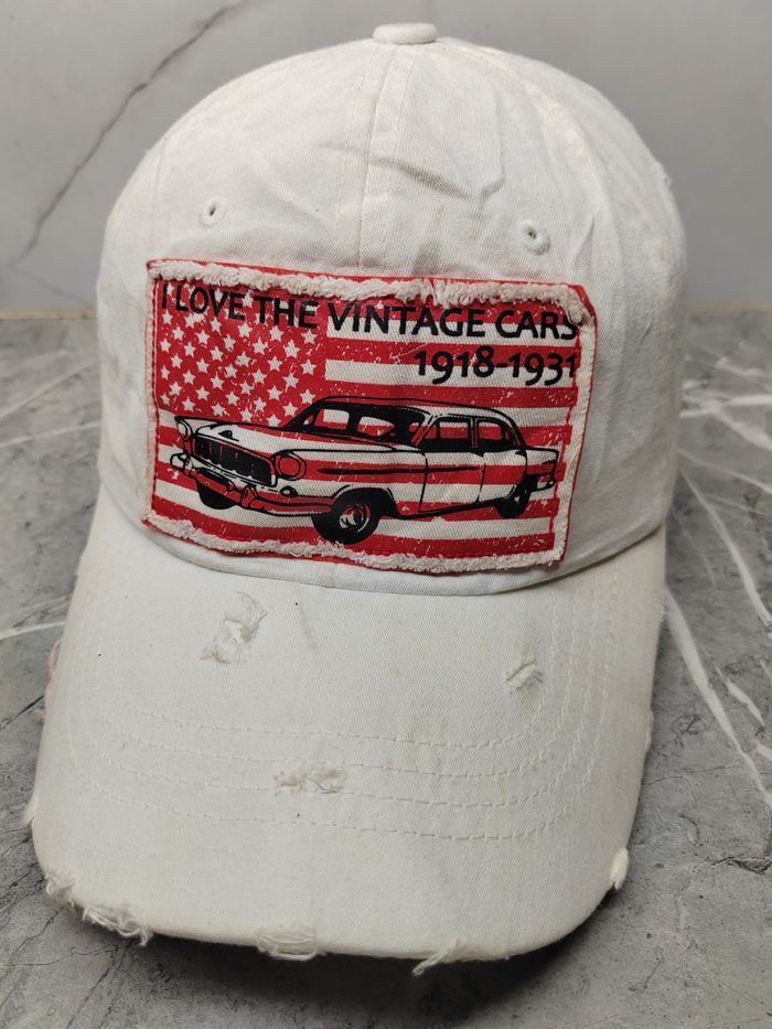 Vintage Vintage American Distressed Style Cap Hat Size ONE SIZE - 1 Thumbnail