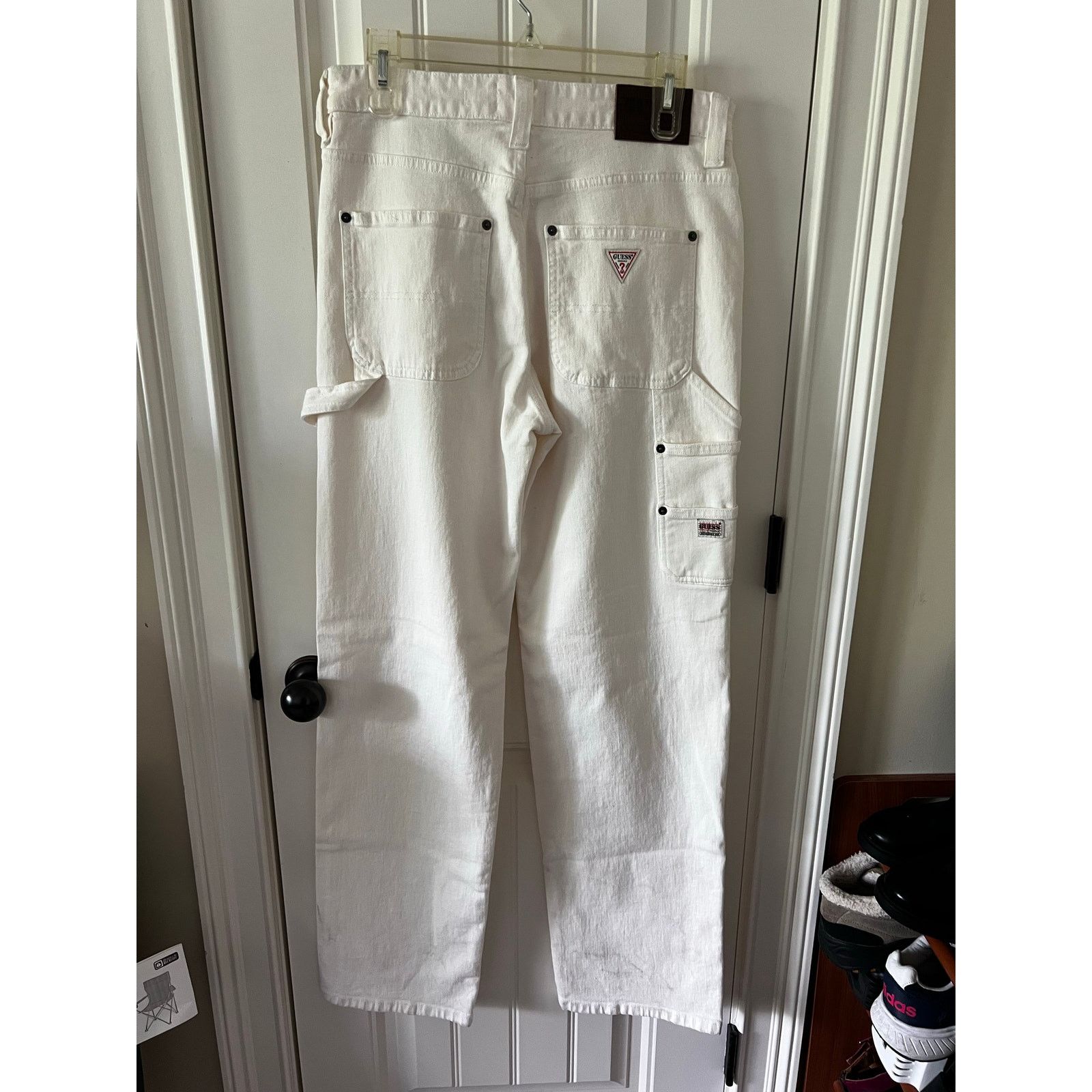 Guess Originals Kit Carpenter Jeans Washed Ecru Utility pockets Size US 30 / EU 46 - 9 Thumbnail
