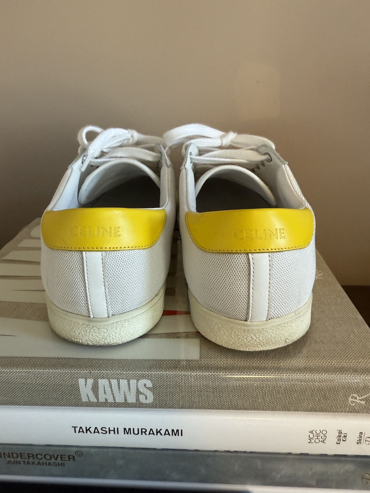 Celine × Hedi Slimane celine Triomphe Low Top in Black & Yellow Size US 9 / EU 42 - 5 Thumbnail