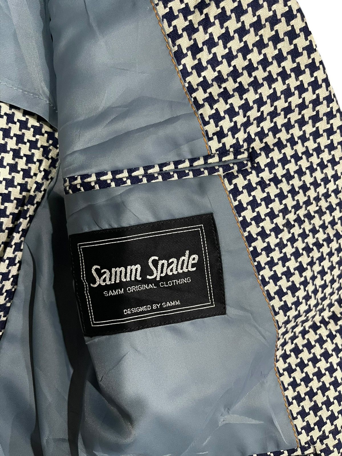 Other Designers Samm Spade Noir Check Tailored Coat Size 36S - 4 Thumbnail