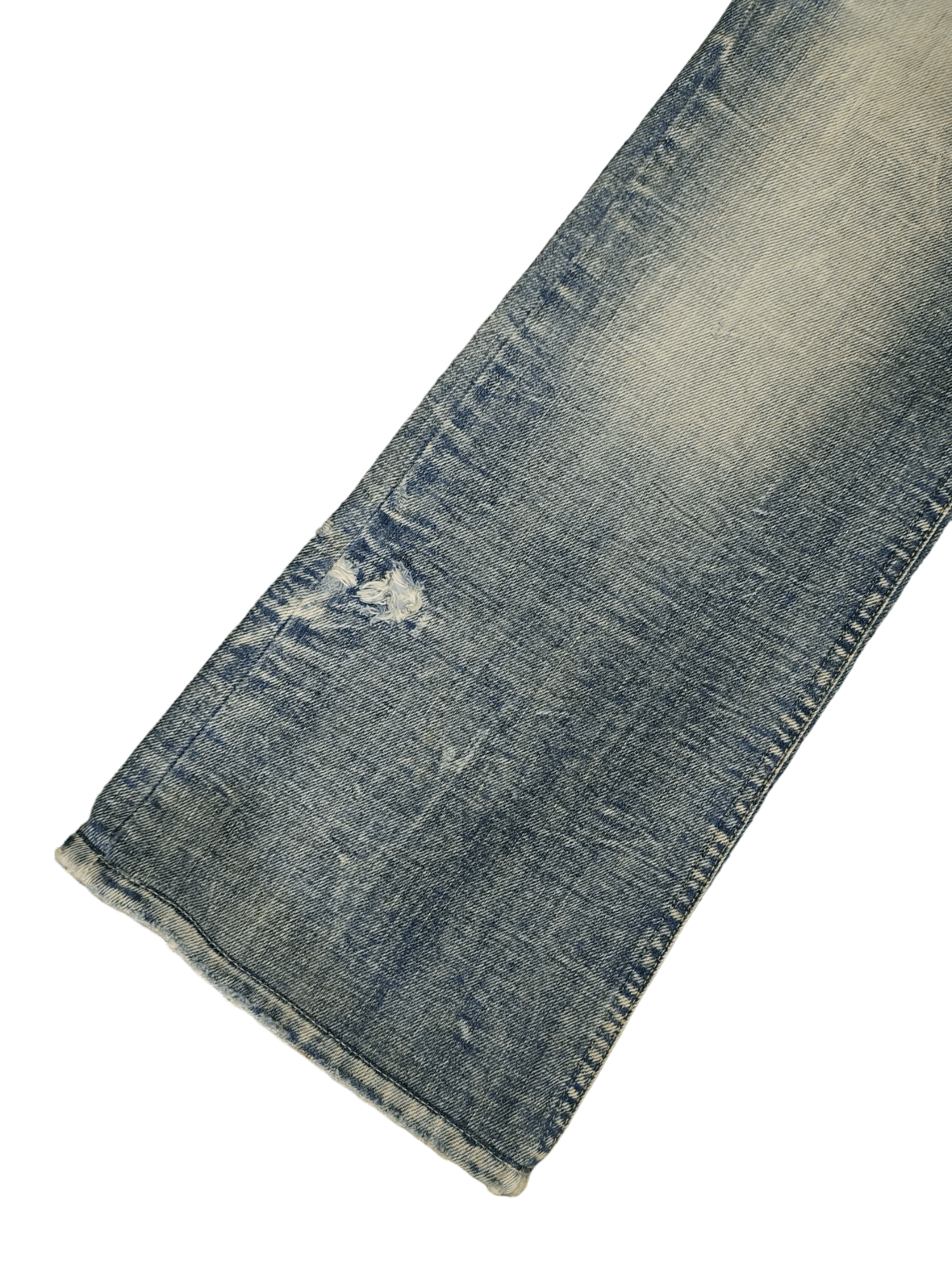 Diesel Flare Jeans Diesel 1dr Logo Distress Faded Boot Cut Y2k lgb Size US 30 / EU 46 - 18 Thumbnail