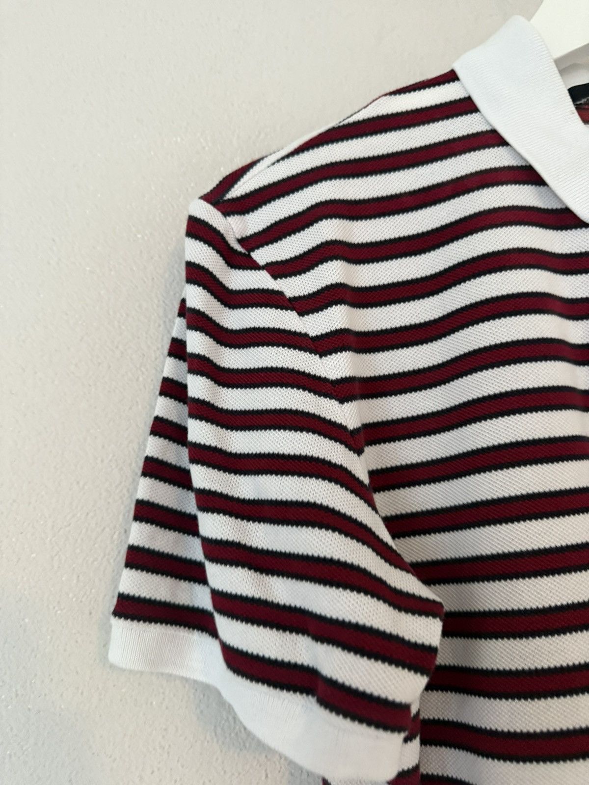 Gucci Striped Cotton Polo with Embroidered Crest Patch Size US M / EU 48-50 / 2 - 5 Thumbnail