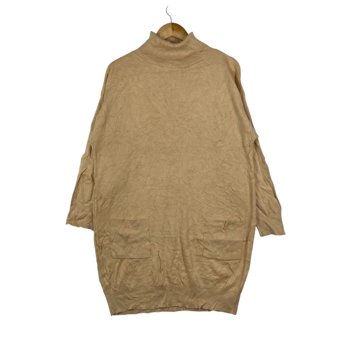 Vintage Vintage Joan Vass Usa Turtle Neck Dreas Knitwear Sweater Size L / US 10 / IT 46 - 1 Thumbnail
