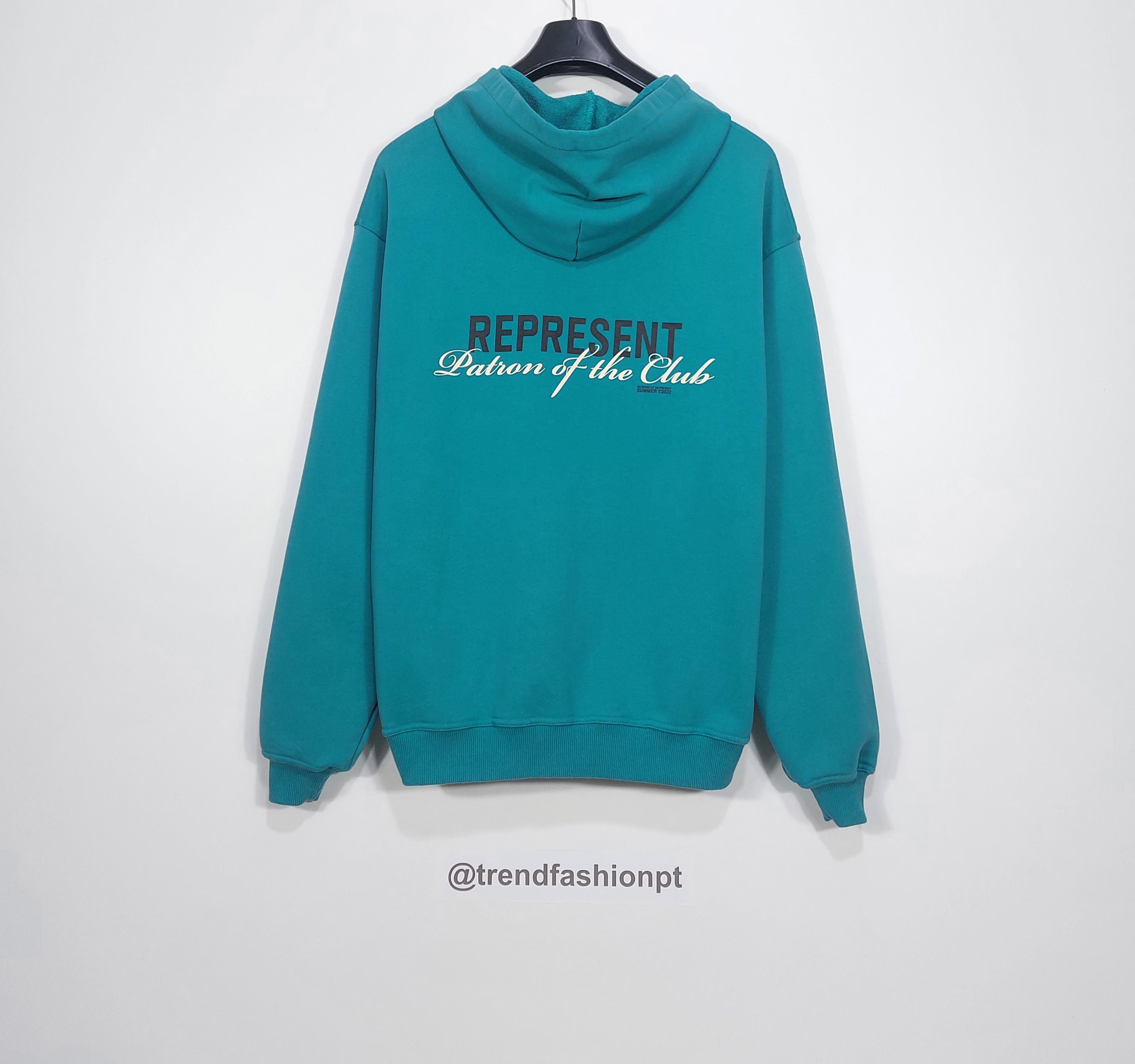 Represent Clo. patron of the club hoodie - teal green L Size US L / EU 52-54 / 3 - 9 Thumbnail