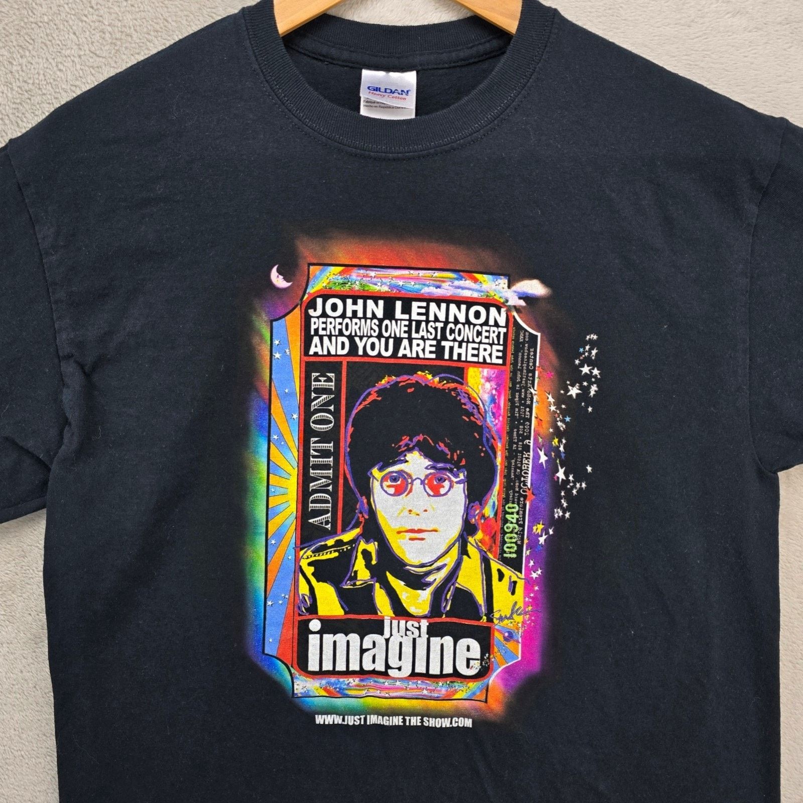 Gildan Vtg John Lennon One Last Show Just Imagine Shirt Medium Y2K Size US M / EU 48-50 / 2 - 1 Thumbnail