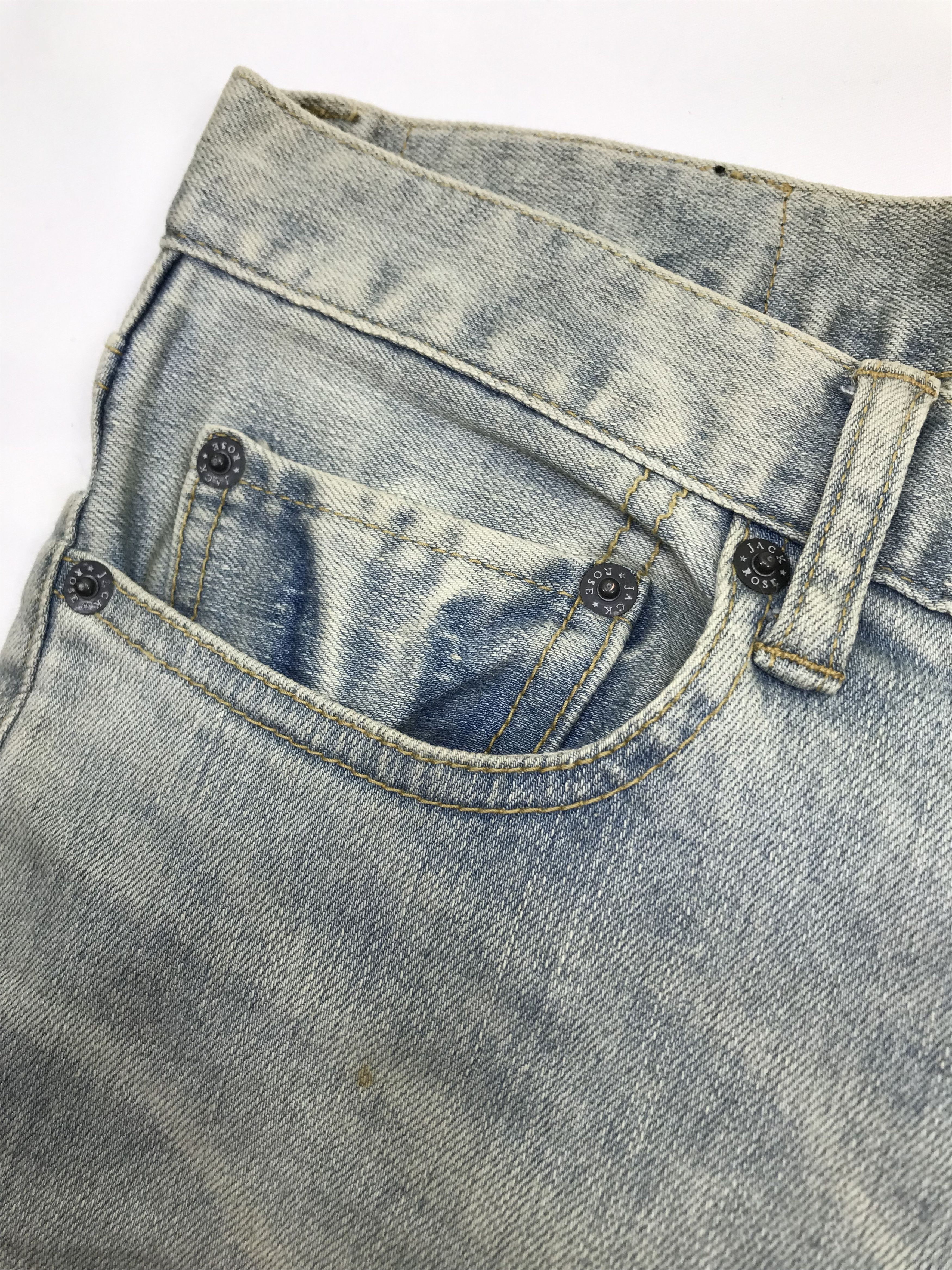 JACKROSE Vintage Jack Rose Light Wash Skinny Jeans Size US 32 / EU 48 - 10 Thumbnail