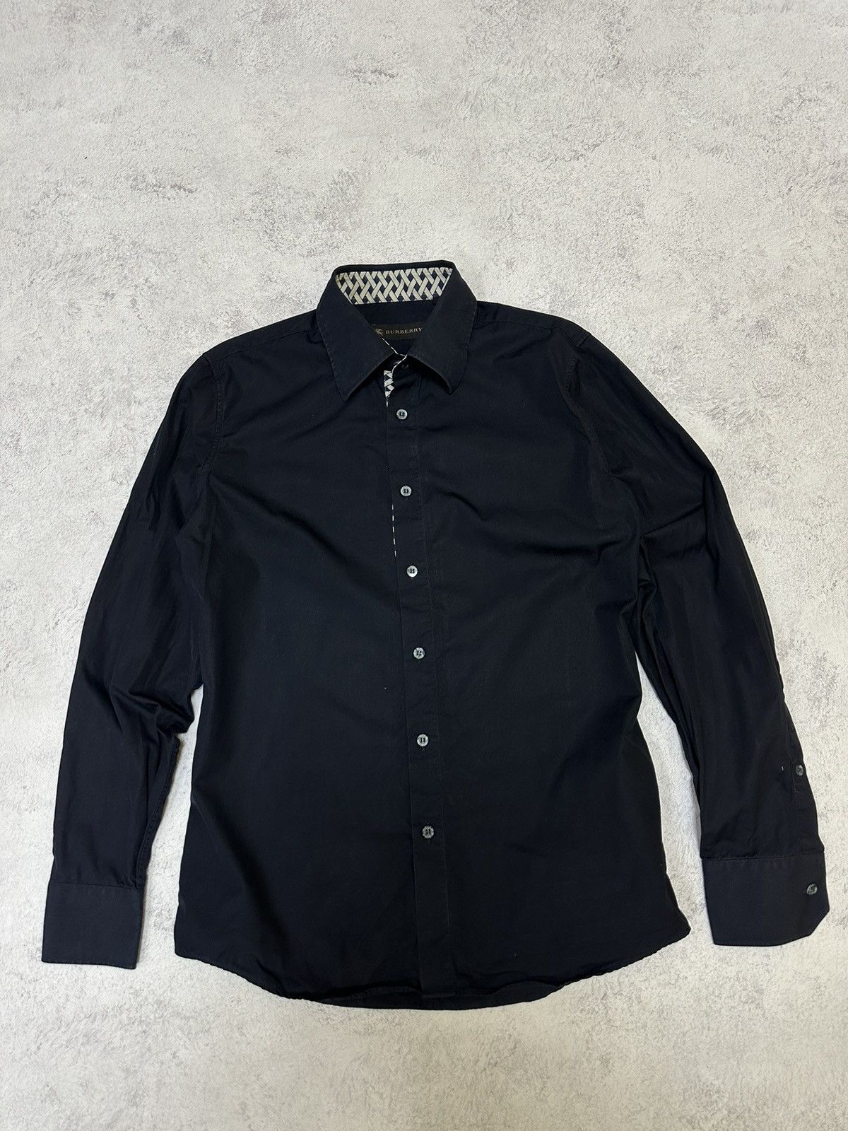 Burberry × Vintage Shirt Button up long sleeve Burberry 39-15 made in Italy Size US S / EU 44-46 / 1 - 2 Thumbnail