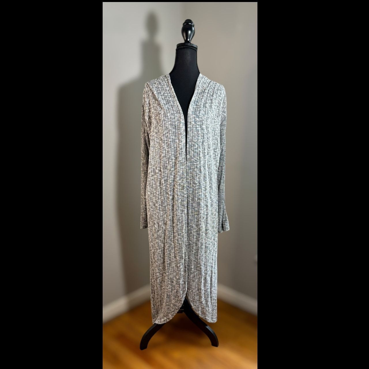 Anthropologie Anthropologie Black and White Cardigan Sweater Size L / US 10 / IT 46 - 2 Thumbnail