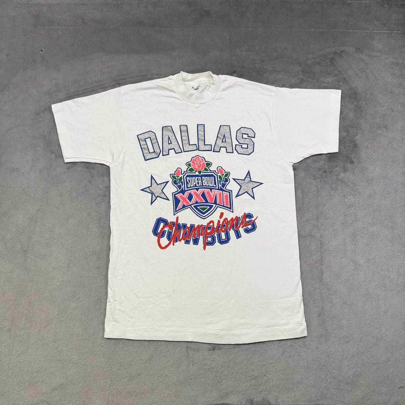 Vintage Dallas Cowboys Vintage Super Ball XXVII T-Shirt Size US M / EU 48-50 / 2 - 1 Thumbnail