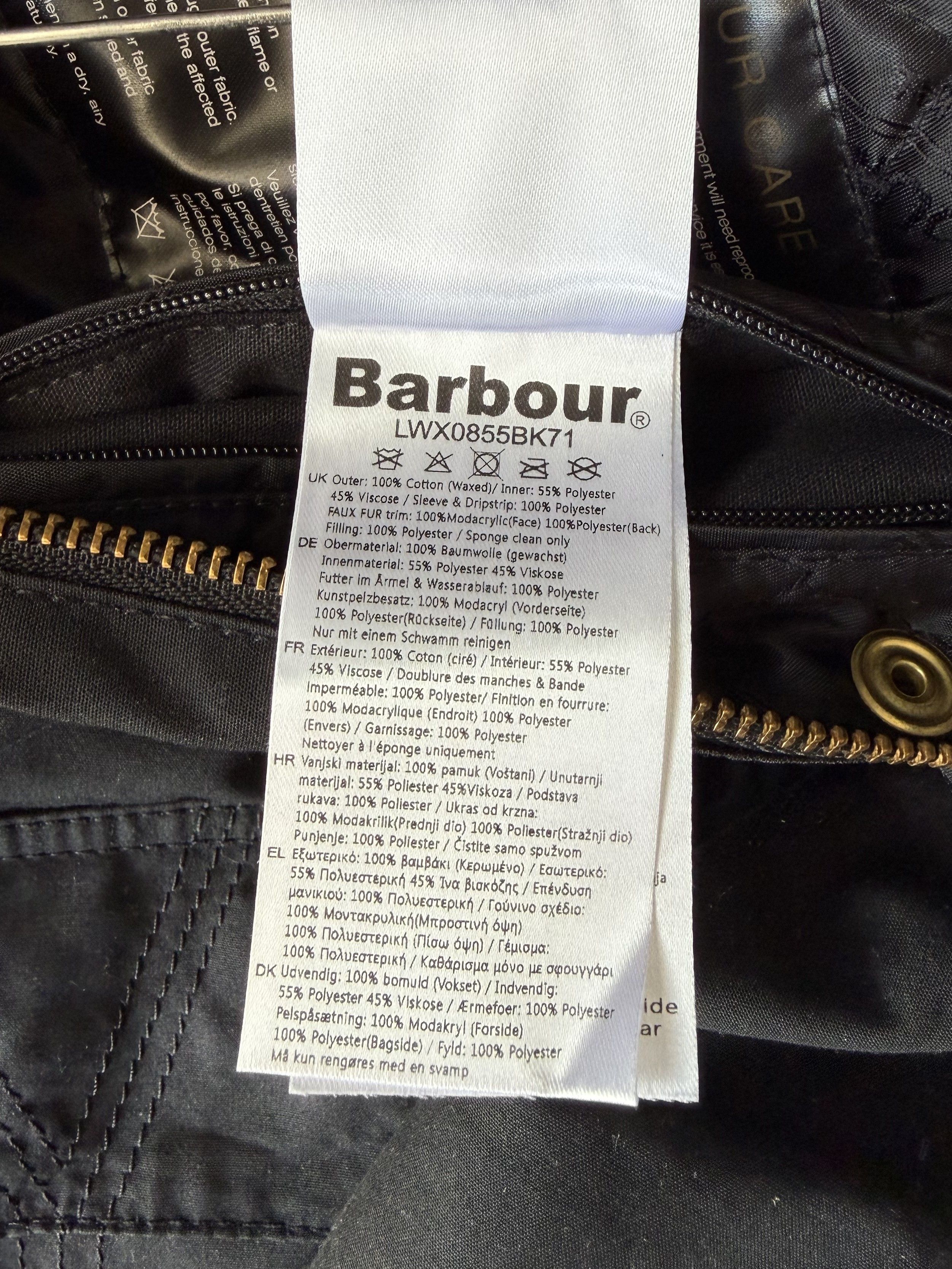 Barbour BARBOUR International SLIPSTREAM Wax Women's Hooded Jacket Size XL / US 12-14 / IT 48-50 - 22 Thumbnail