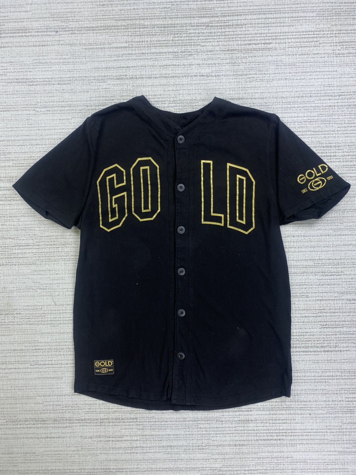 Japanese Brand × Vintage Vintage 24 Karat X Gold Spellout Butonned Shirt Size US M / EU 48-50 / 2 - 2 Thumbnail