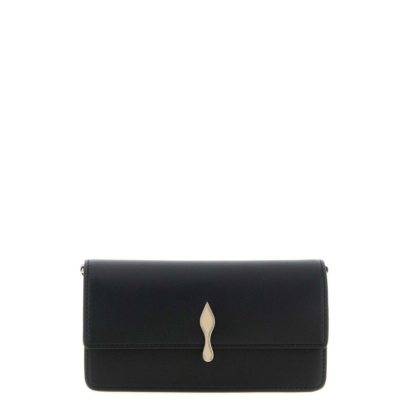 CHRISTIAN LOUBOUTIN Bettina Black Clutch New & Authentic