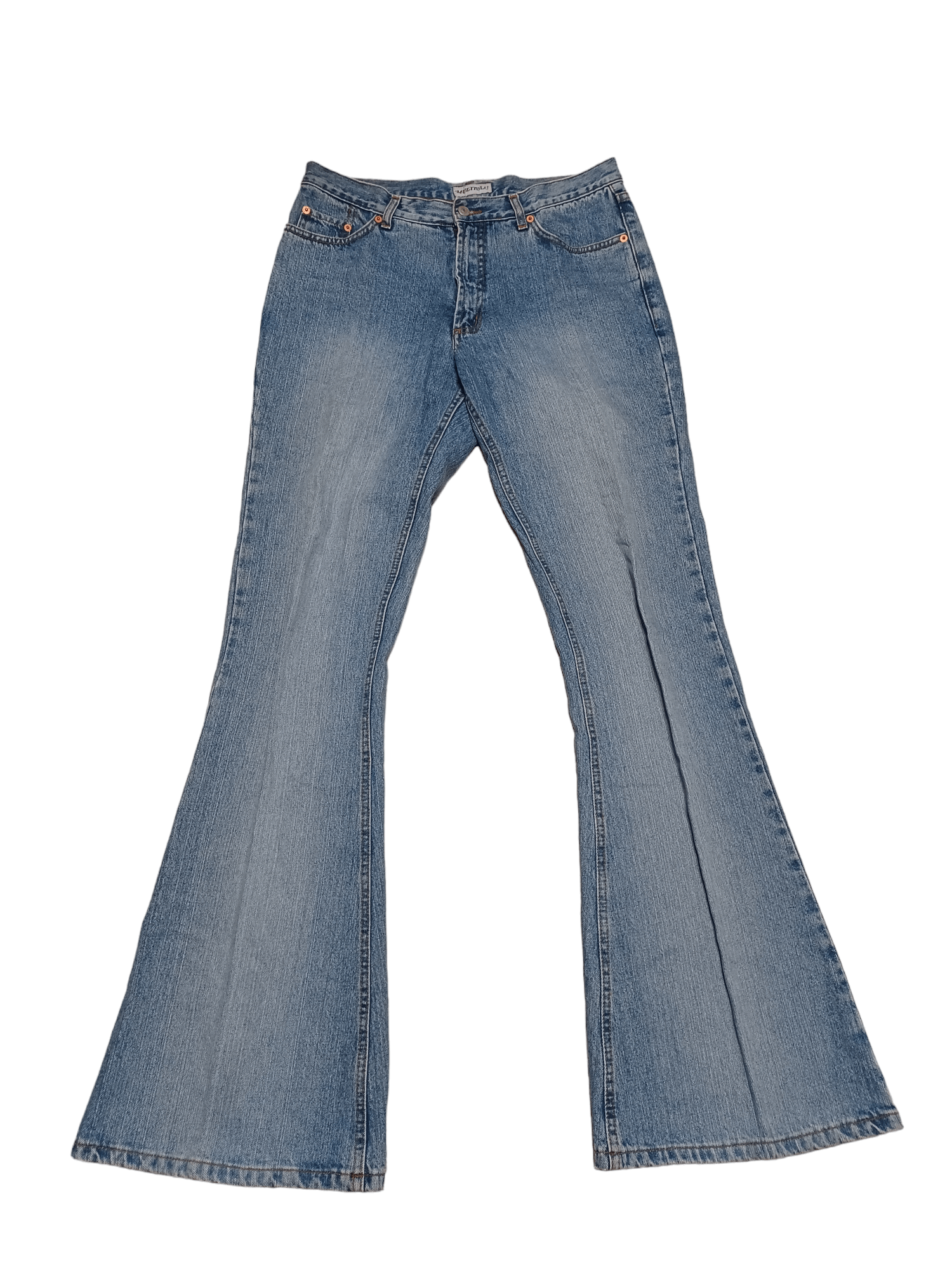 image of Avant Garde x Italian Designers Mega Flare W34 L36 Multiblu Avantgarde Jeans Denim Designer in Blue