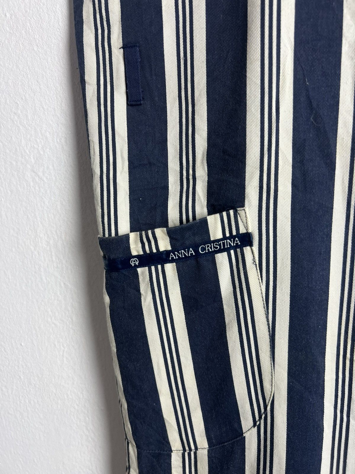 Japanese Brand Anna Christina Striped Apron Size ONE SIZE - 5 Thumbnail