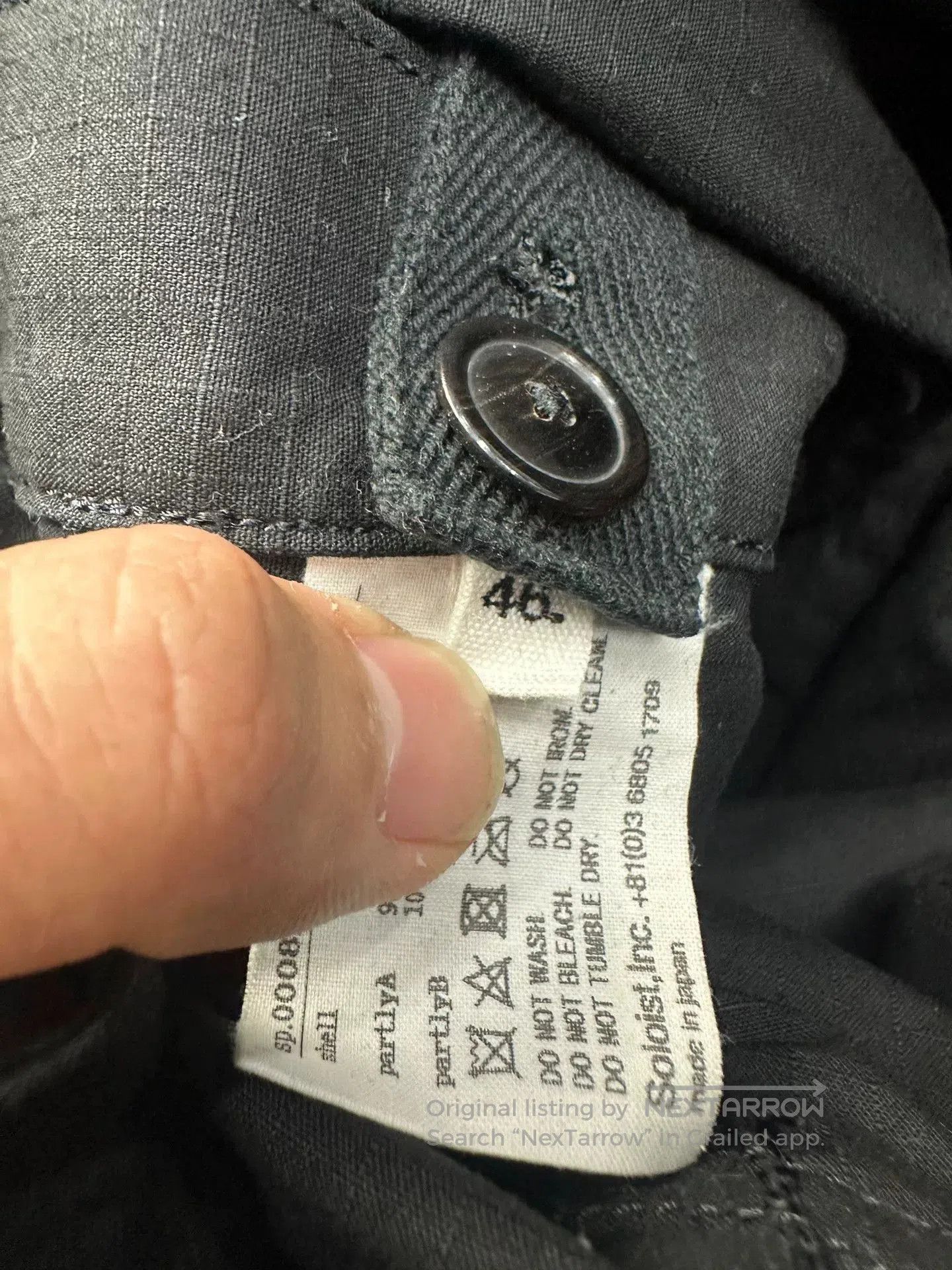 Comme des Garcons Homme Plus soloist baggy military pants in black. Size US 36 / EU 52 - 8 Thumbnail