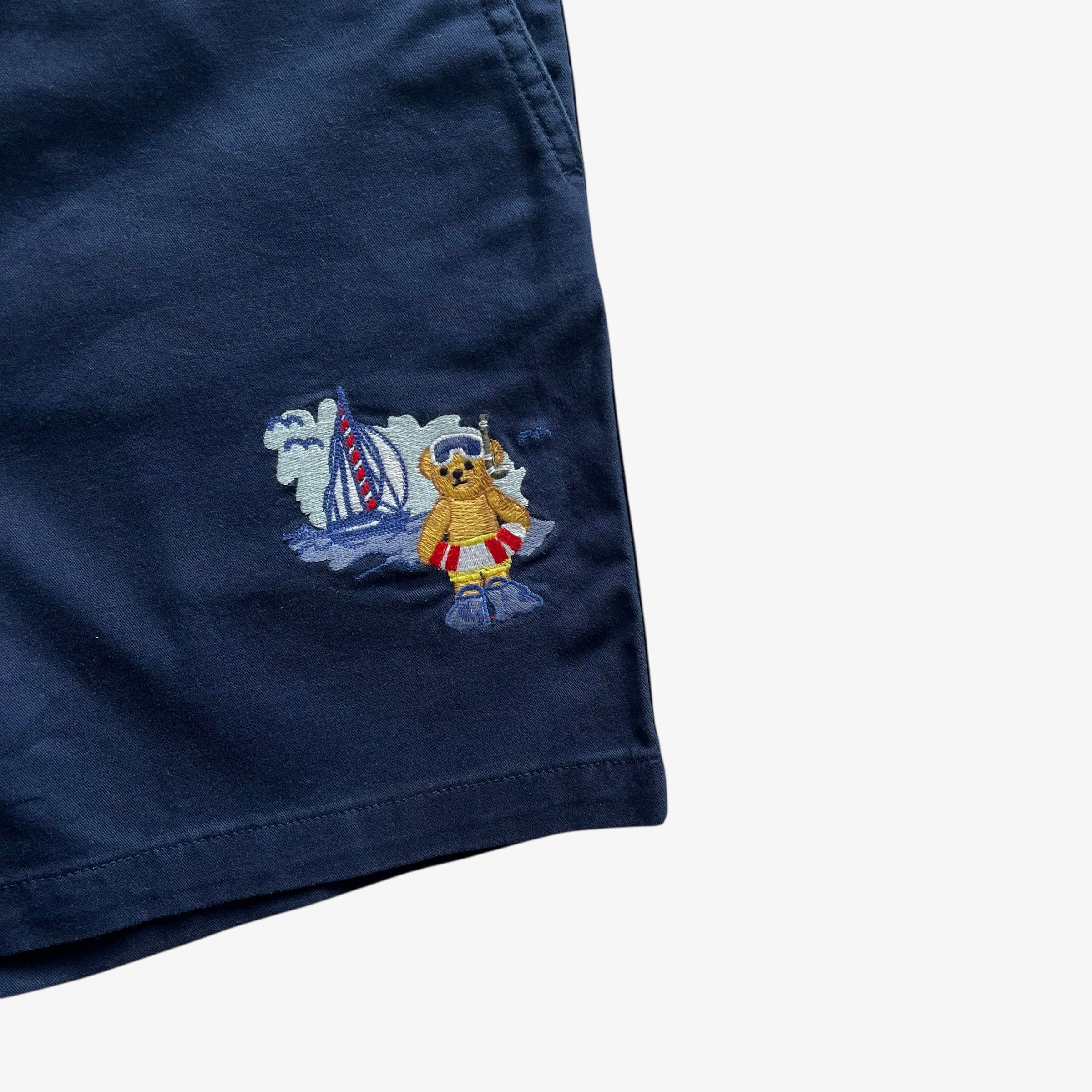 Ralph Lauren Polo Ralph Lauren Bear Navy Chino Shorts BNWT Size US 29 - 8 Thumbnail