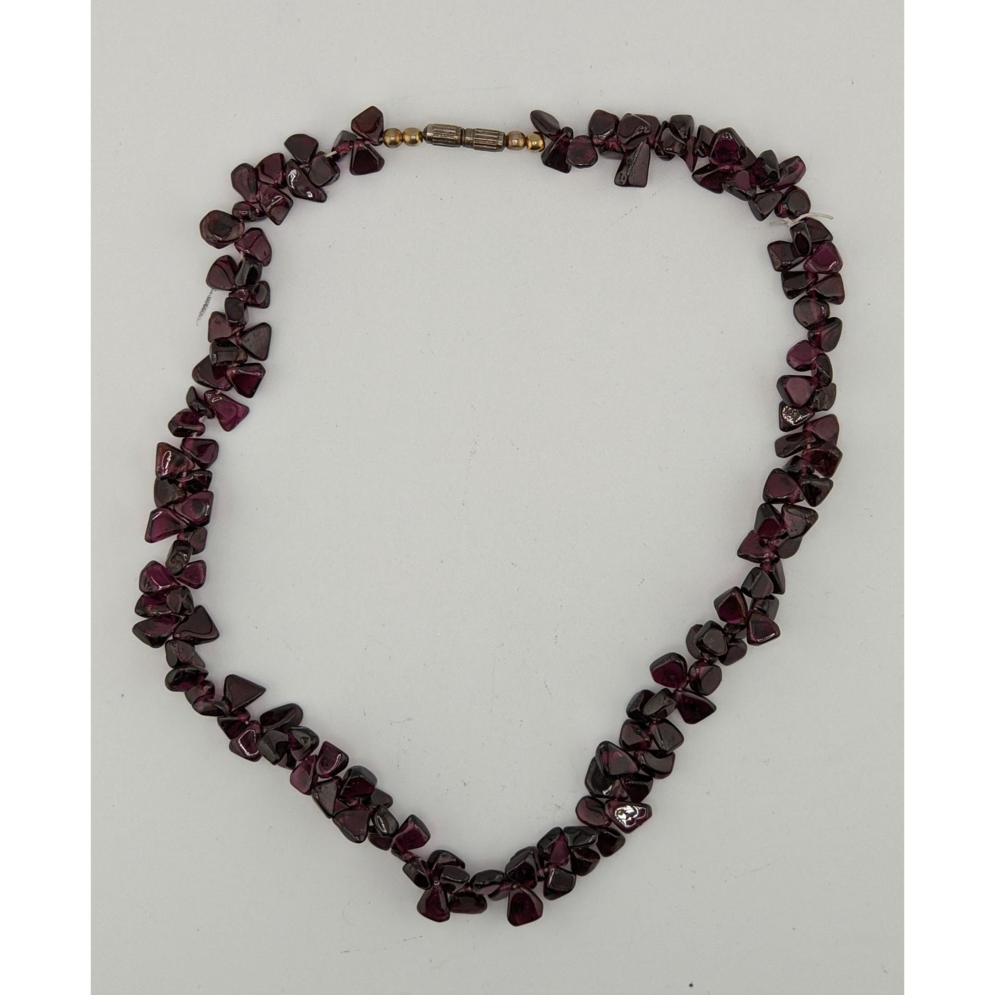 Handmade Vintage Handmade Natural Garnet Chip Necklace Size ONE SIZE - 7 Thumbnail