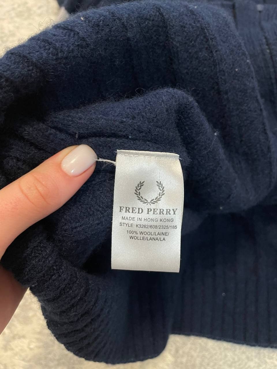 Fred Perry Fred Perry Vintage Wool Full Zip Sweater Size US L / EU 52-54 / 3 - 12 Thumbnail
