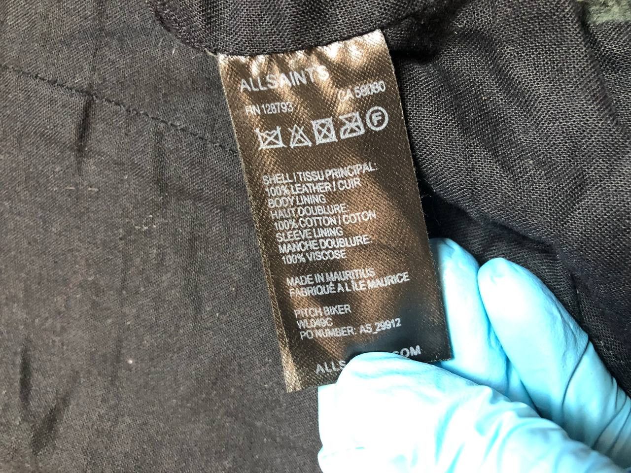 Allsaints ALLSAINT Vintage Bomber LEATHER Jacket Zip Front Size M / US 6-8 / IT 42-44 - 4 Thumbnail