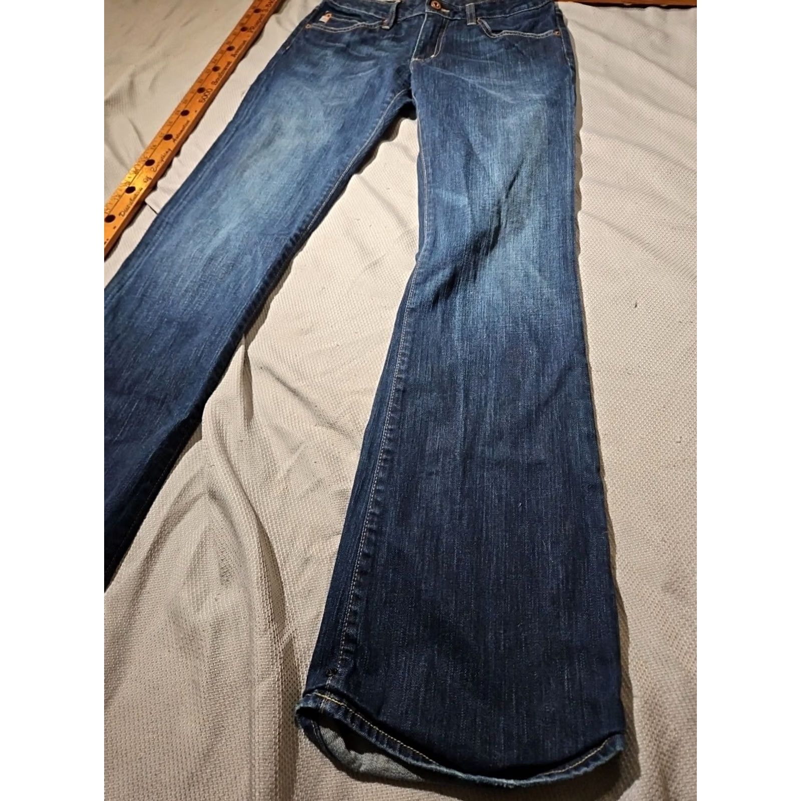 Denime BIG STAR Jeans Womens Size 29 Regular Blue Honey Flare Denim Rodeo Western Pant - Pre-Owned, Excellent Condition, Measurements Provided Size 29" - 6 Thumbnail