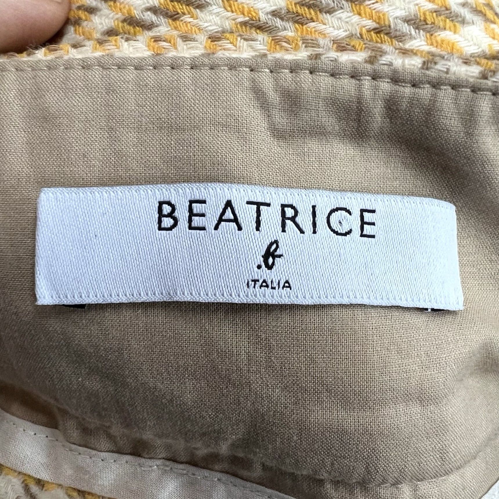 Vintage Vintage Beatrice Italia Wool Belted Skirt Womens Size 8 Yellow 32X32 Size 30" / US 8 / IT 44 - 6 Thumbnail