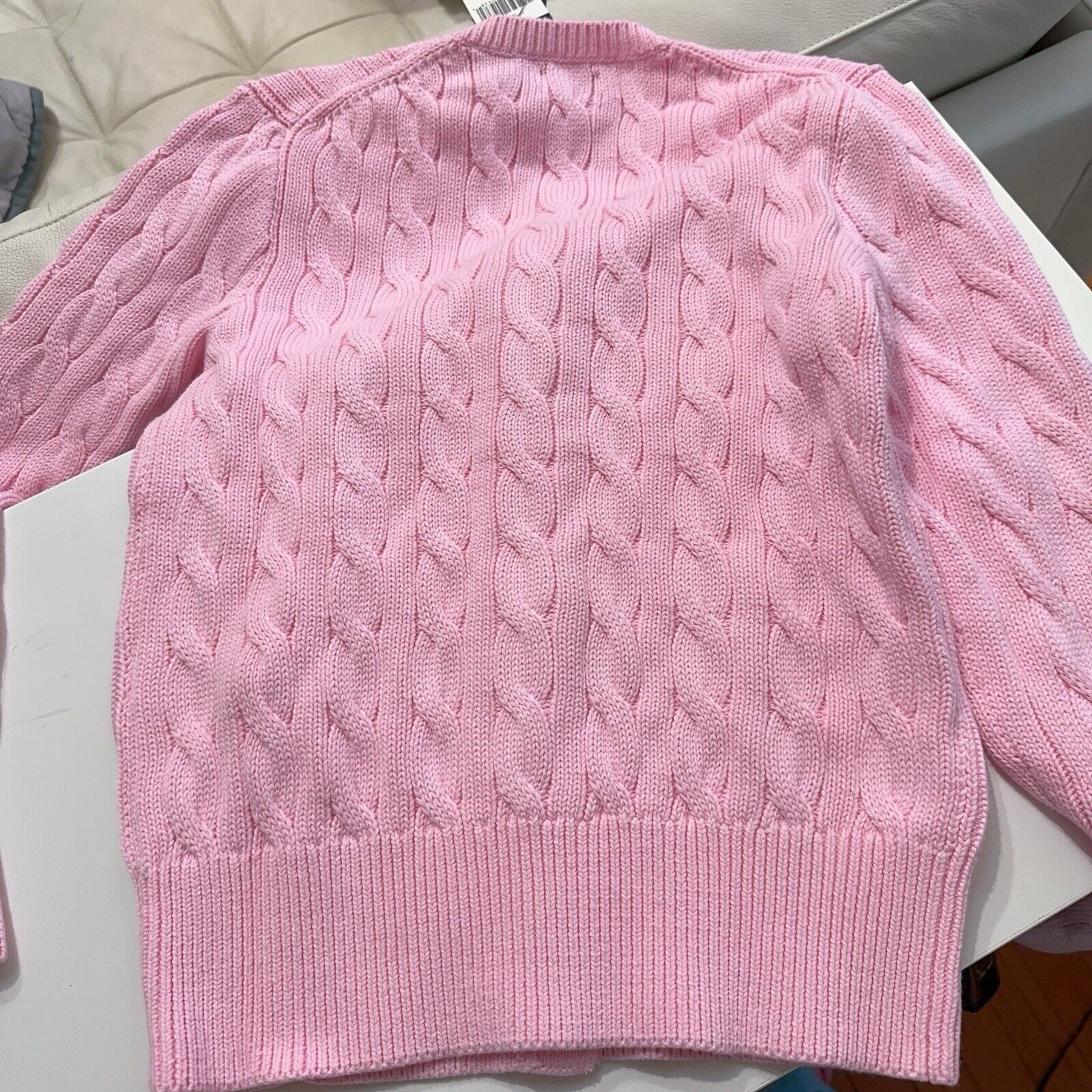 Ralph Lauren NEW Polo Ralph Lauren Women CottonCardigan Sweater Pink M Size M / US 6-8 / IT 42-44 - 4 Thumbnail