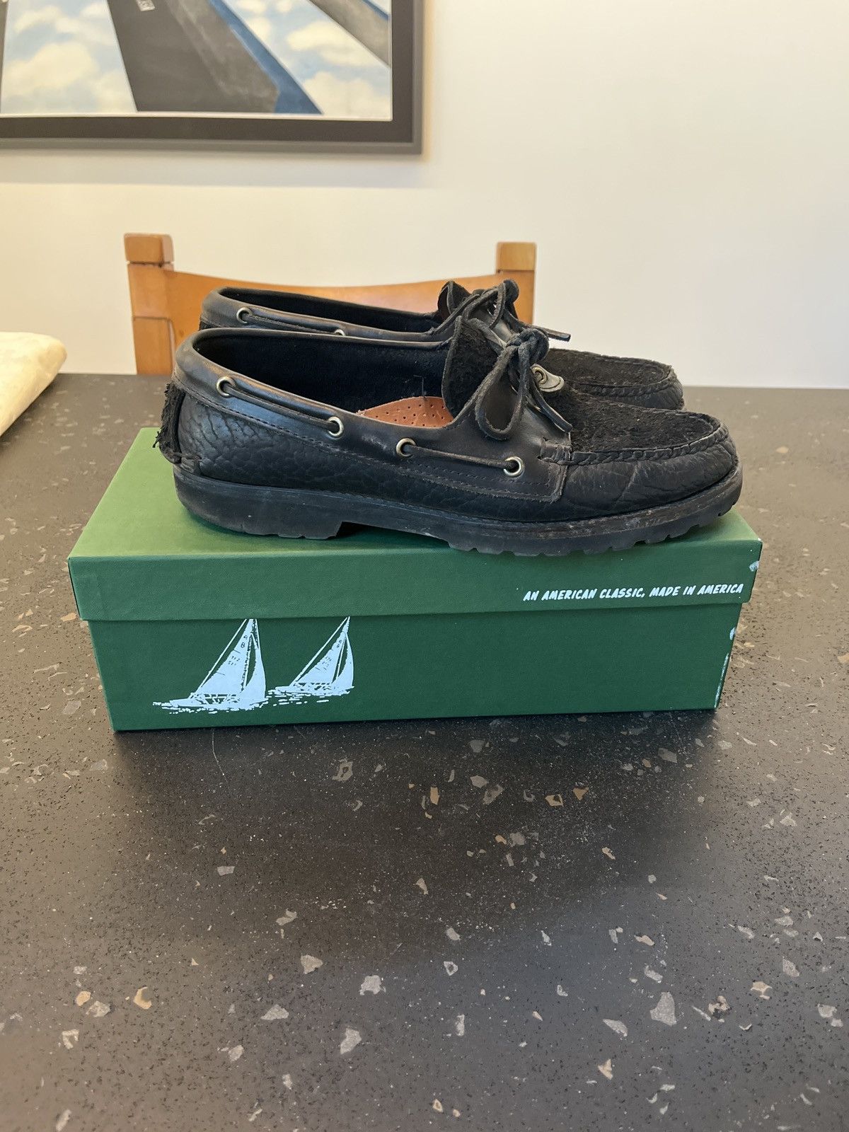 Blackstock & Weber Sperry x Chris Echevarria 2-Eye Lug Boat Shoes Size US 10.5 / EU 43-44 - 2 Thumbnail