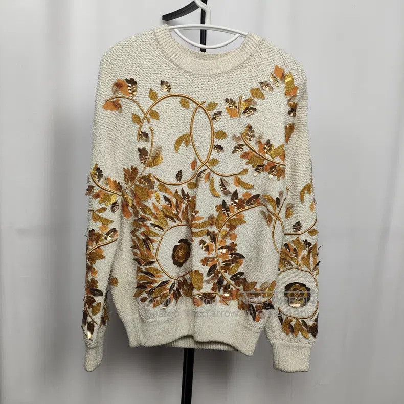 Chanel Chanel Gold thread leaf sweater Size XS / US 0-2 / IT 36-38 - 1 Thumbnail