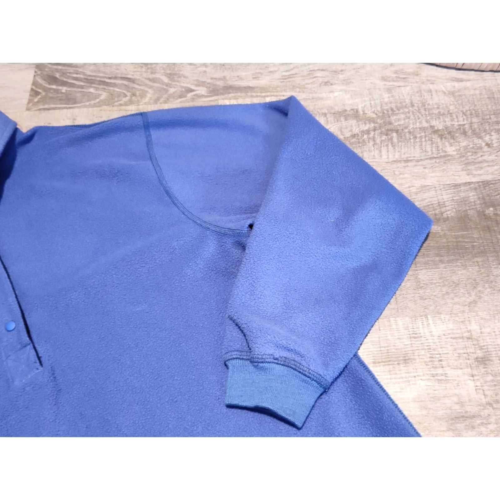Vintage Vintage Polartec REI Fleece Pullover Jacket Sweater Size S Snap Button Blue/Purple Polyester Size US S / EU 44-46 / 1 - 3 Thumbnail