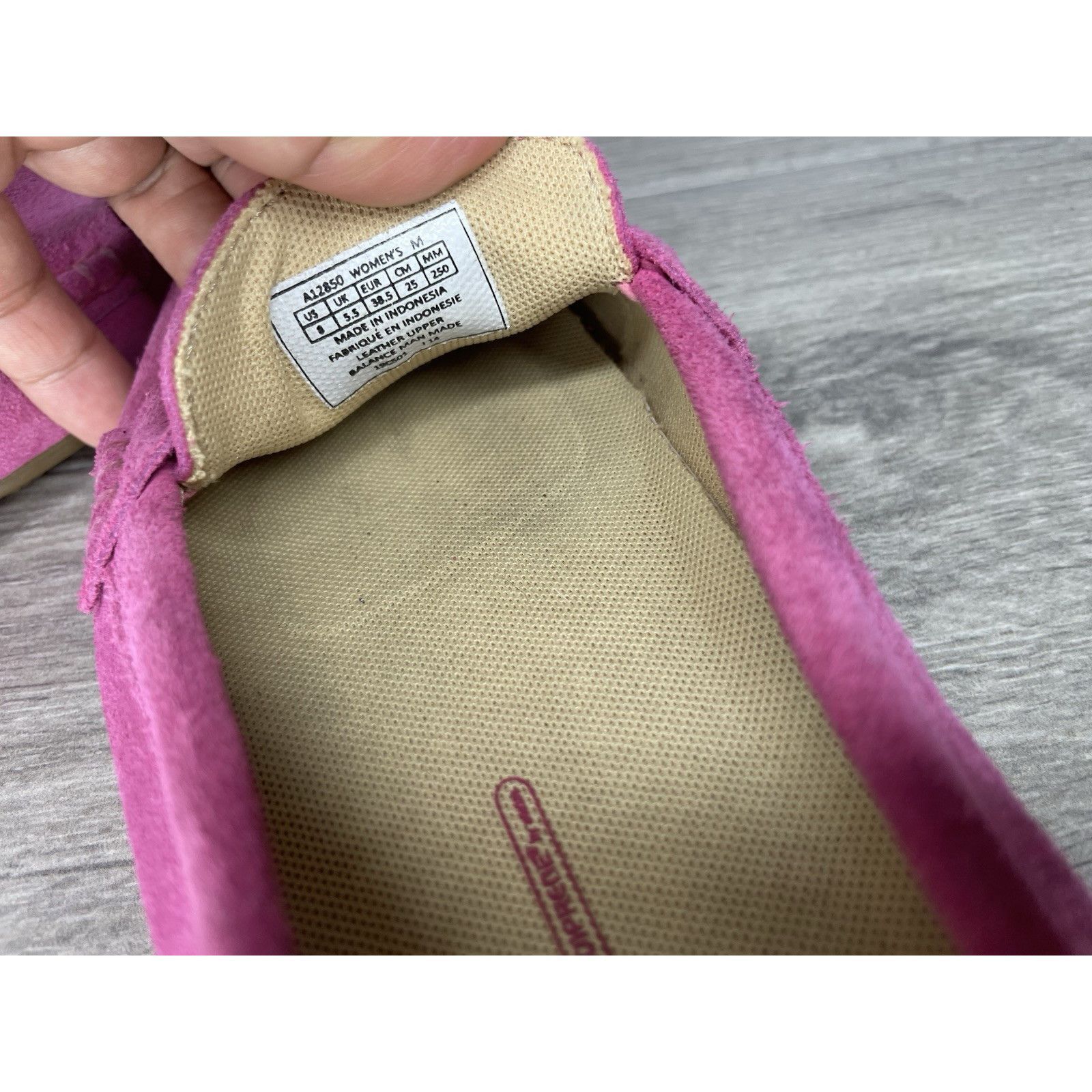 Rockport Rockport Fuchsia Pink Suede Leather Penny Loafer Driving Fla Size US 8 / IT 38 - 4 Thumbnail