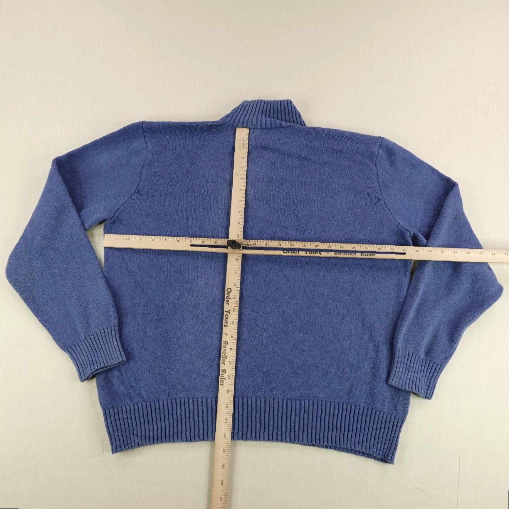 Polo Ralph Lauren VINTAGE Polo Ralph Lauren Sweater Shirt Mens 2XL Blue Mock Neck Pony Logo Pullover Regular Knit Cotton 90s Theme Mens Size US XXL / EU 58 / 5 - 5 Thumbnail