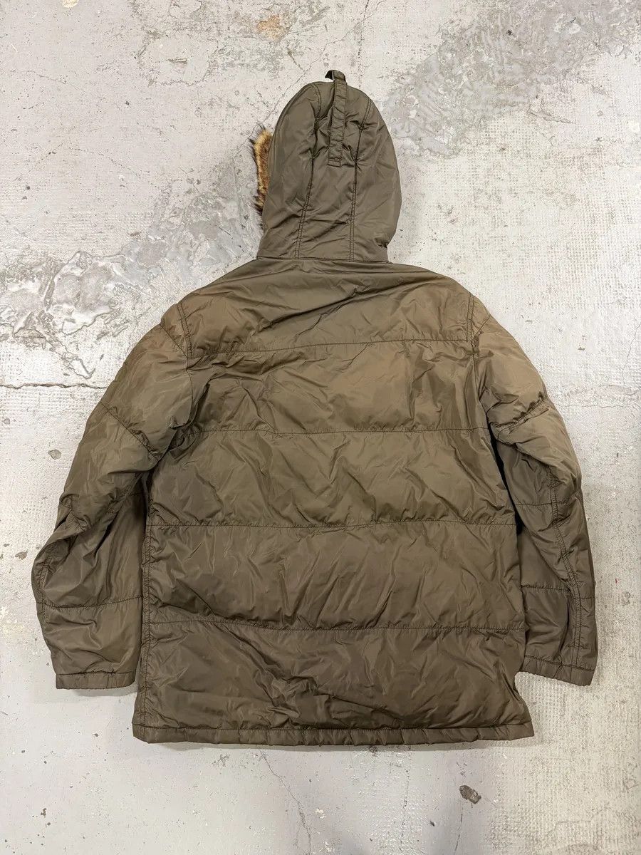 Prada AW2006 Prada Khaki Green Fur Hooded Puffer Jacket Size US L / EU 52-54 / 3 - 5 Thumbnail