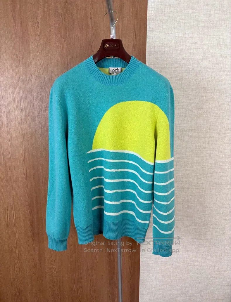 Hermes Hermes Men's Premium Knit Sweater Size US XL / EU 56 / 4 - 1 Thumbnail