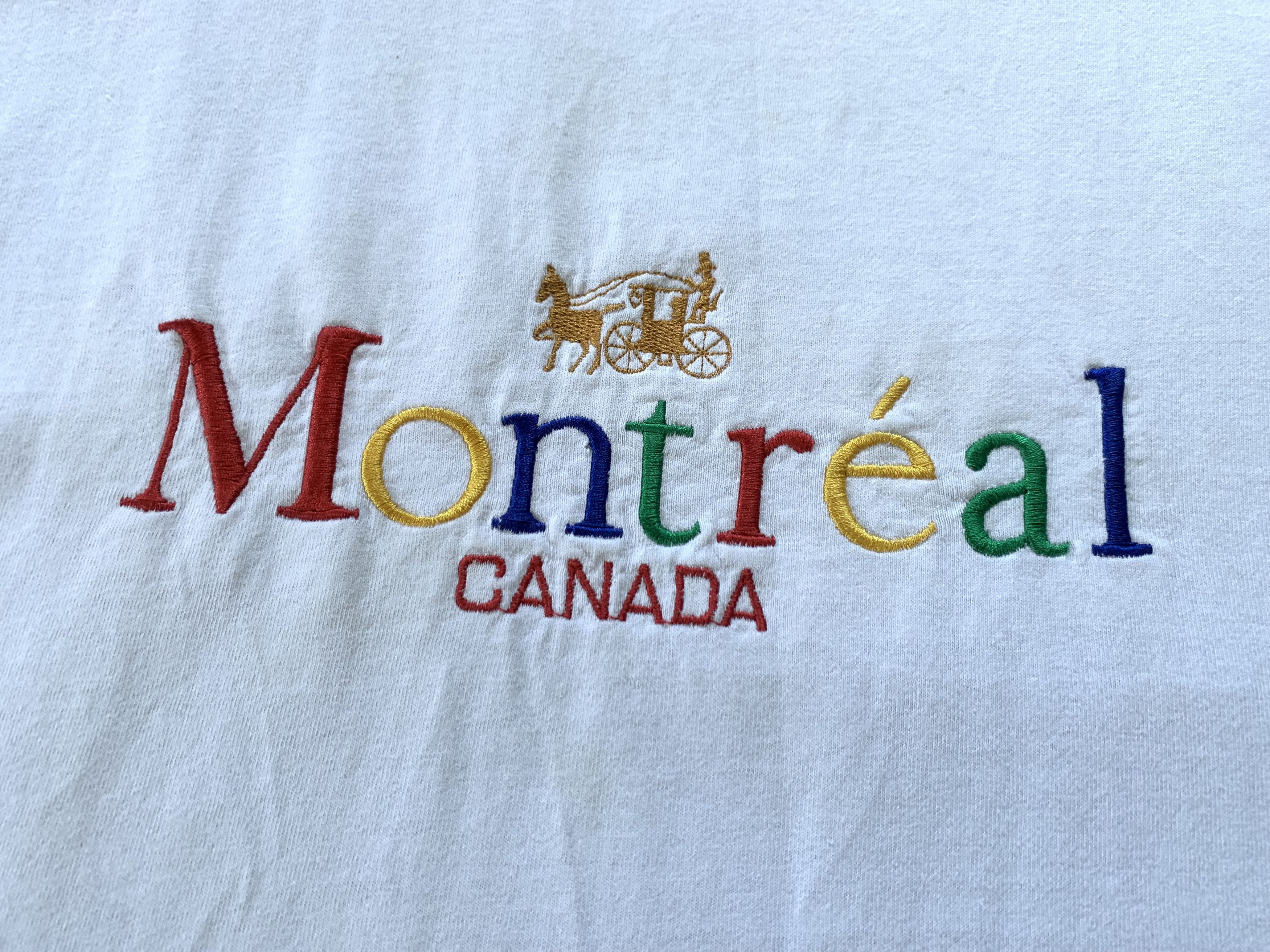 Other Vintage Montreal Canada White Embroidered T-Shirt Size US XXL / EU 58 / 5 - 6 Thumbnail