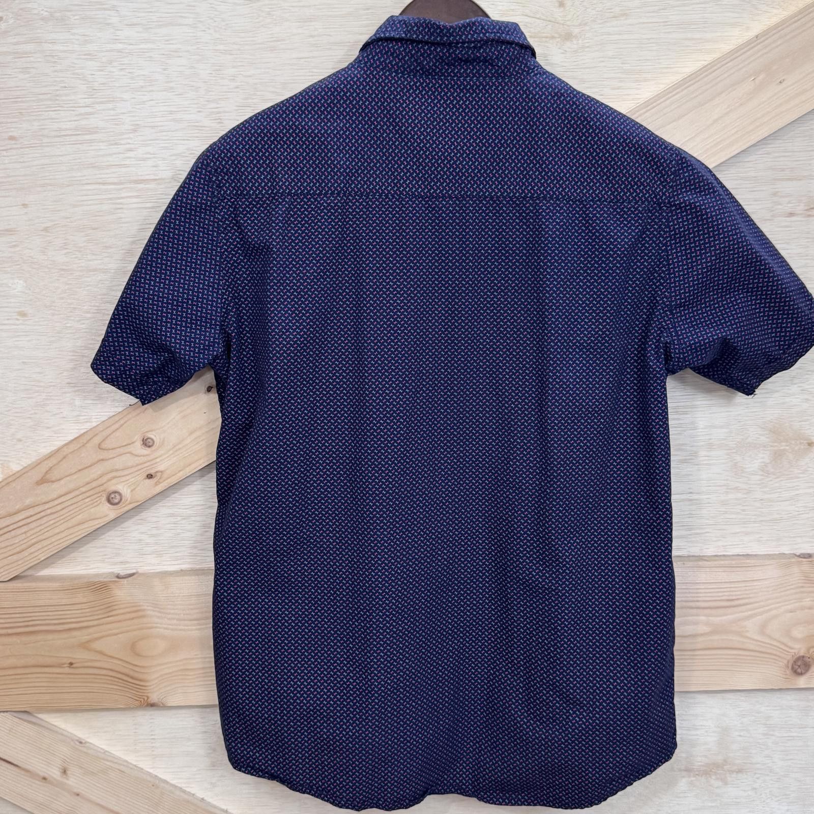 Designer Rugby University Mens Button Up Short Sleeve Shirt Medium Size US M / EU 48-50 / 2 - 2 Thumbnail