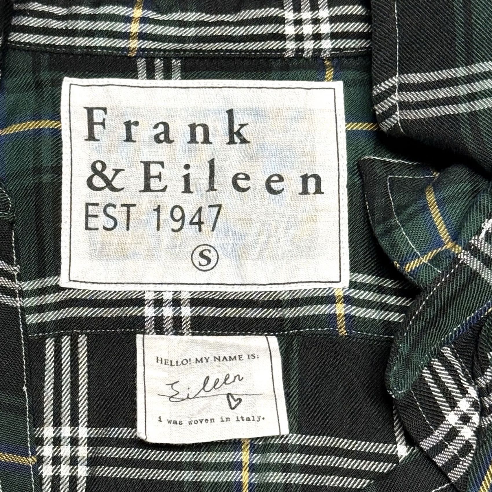 Frank & Eileen Frank & Eileen Shirt Womens Small Green Plaid Button Front Blouse Size S / US 4 / IT 40 - 3 Thumbnail