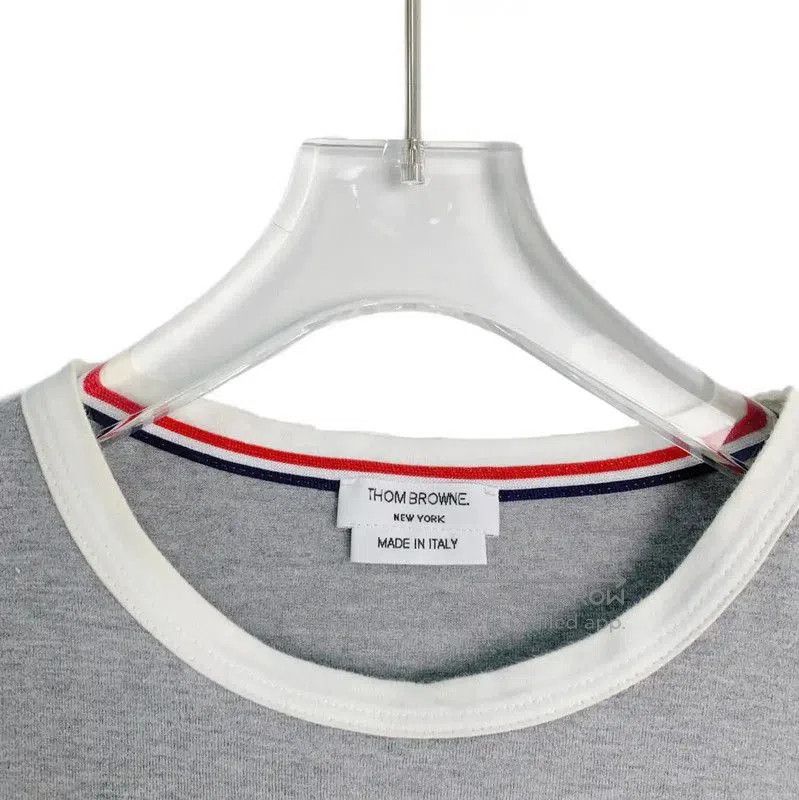 Thom Browne Thom Browne Gray Cotton Women's T-Shirt . Size S / US 4 / IT 40 - 3 Thumbnail