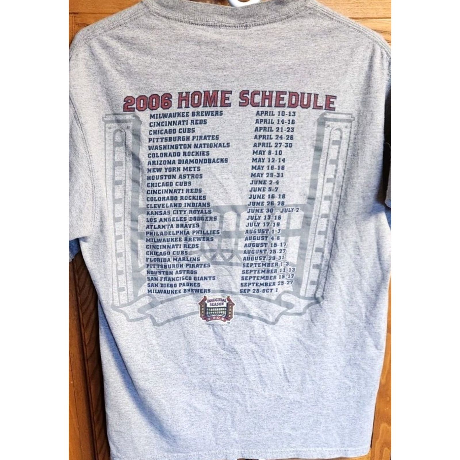 Lee VINTAGE St. Louis Cardinals T Shirt Men M Medium Busch Stadium Inaugural Season MLB Gray 2006 Crew Neck Short Sleeve Lee Classic Sports Mens Size US M / EU 48-50 / 2 - 6 Thumbnail
