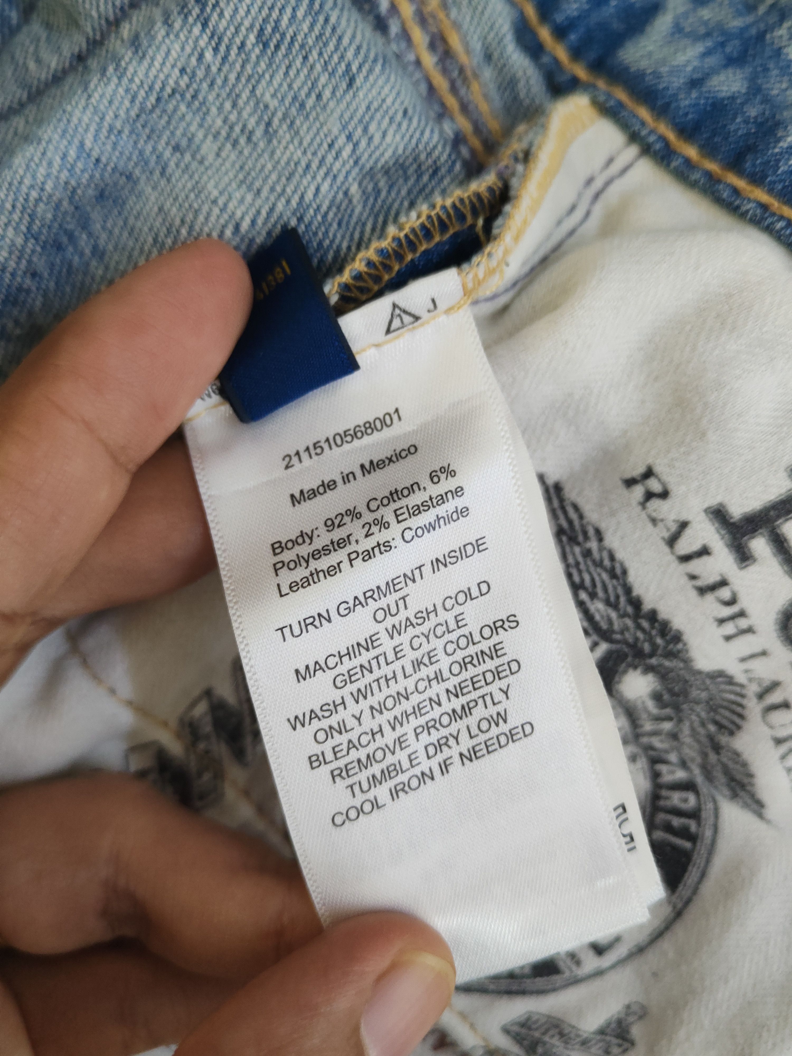 Polo Ralph Lauren Polo Ralph Lauren skinny Blue Ripped denim Jeans #46-901 Size US 31 - 14 Thumbnail