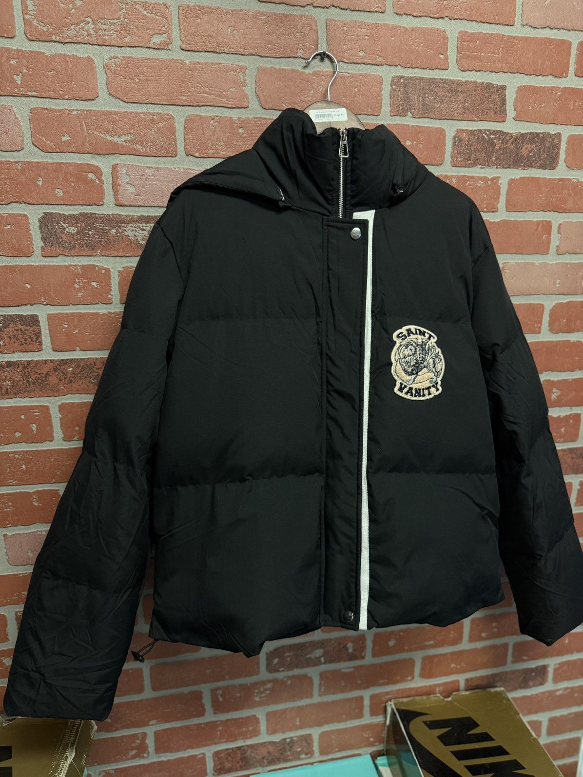 Saint Vanity Saint Vanity Puffer Jacket Black White RARE Size XL Size US XL / EU 56 / 4 - 3 Thumbnail