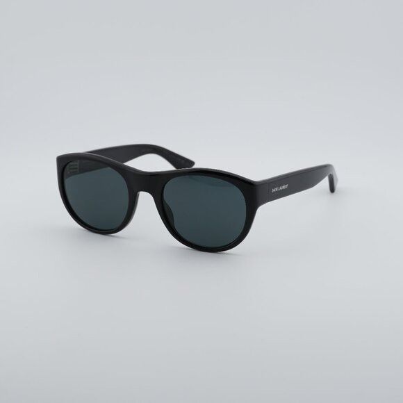 Saint Laurent Paris Saint Laurent SL 798 MAXIME 001 Sunglasses Black Oval Frame Size ONE SIZE - 1 Thumbnail