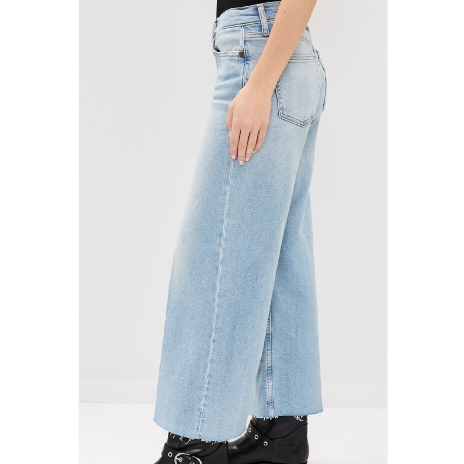 RE/DONE New re/done Mid Rise Wide Leg Crop - 23 - $295 Size 23" - 3 Thumbnail