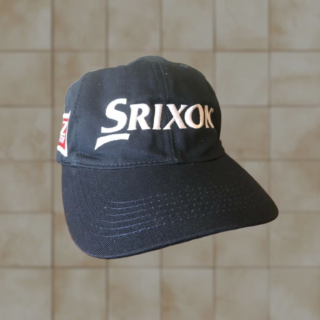 Vintage Srixon Z Star Golf Ball Advertising Logo Black Adjustable Hat Cap Strapback Mens Adjustable Cap Size ONE SIZE - 1 Thumbnail