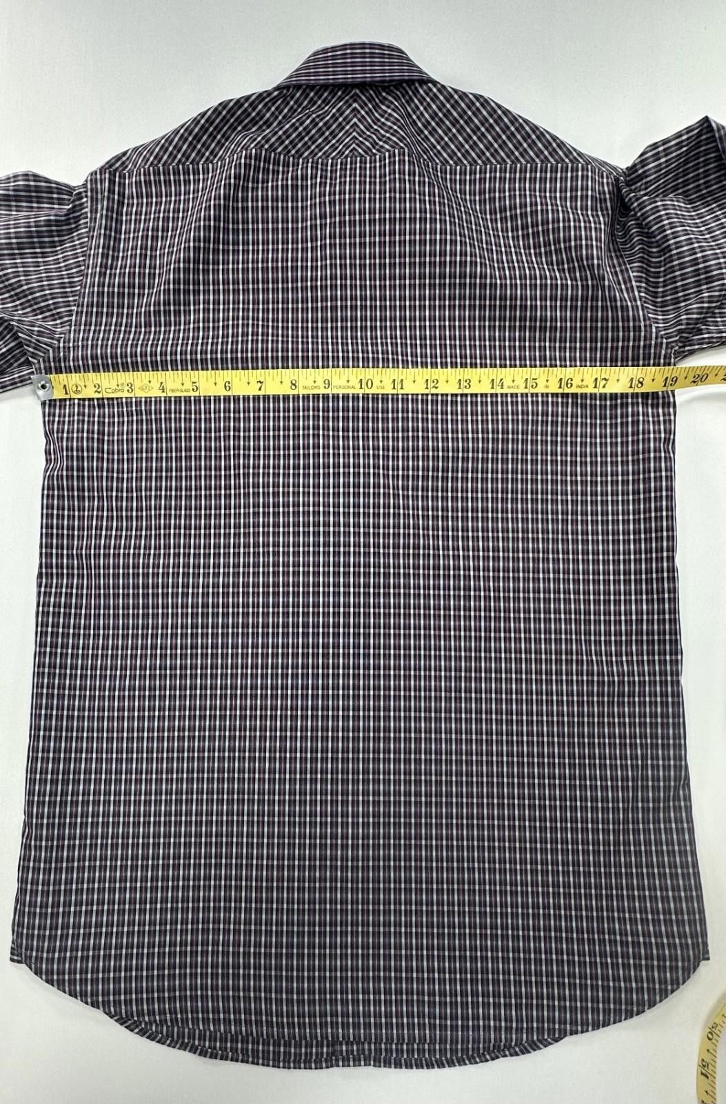 DKNY DKNY 100% Cotton Striped Multicolor Plaid Button-Up Men's M Size US M / EU 48-50 / 2 - 4 Thumbnail