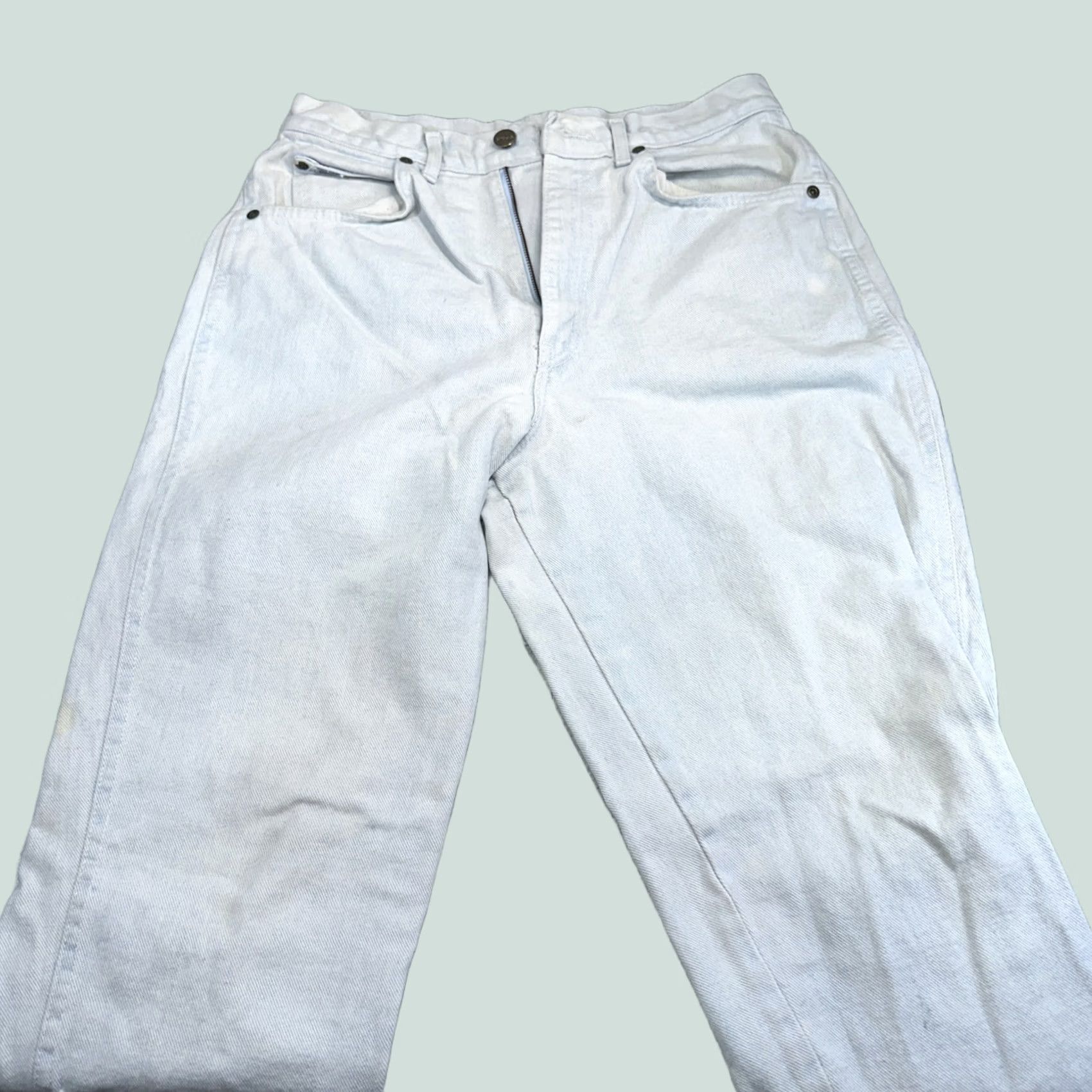 Vintage VINTAGE CHIC High Rise Mom Jeans Womens 12 Blue 100% Cotton Denim Tapered Leg ZIP Closure Pockets Jeans Mens Women Girls Boys Size 30" / US 8 / IT 44 - 1 Thumbnail