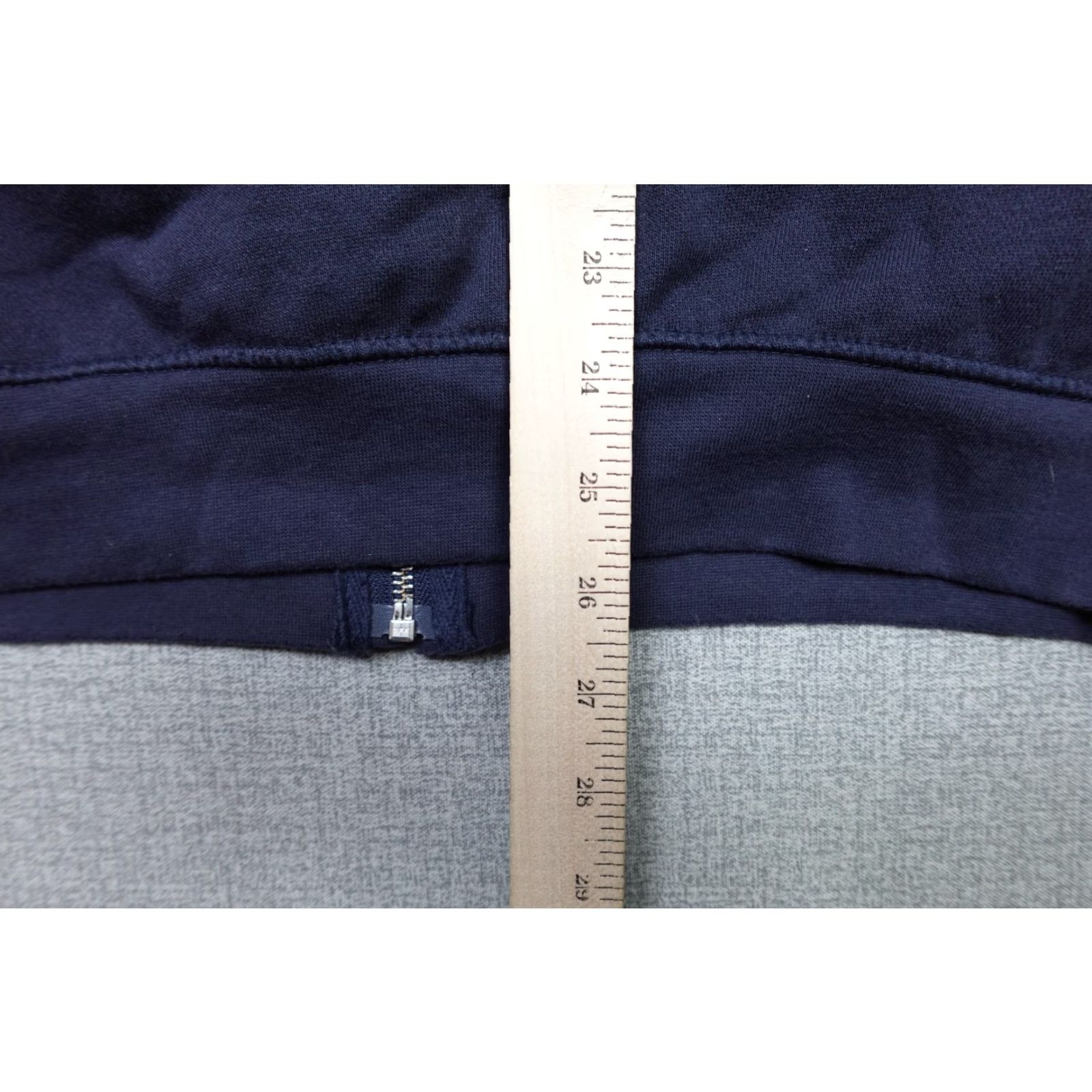 Disney Disney Sweatshirt Hoodie Mens Large Blue Mickey Mouse Logo Knit Sweatshirt Fleece 90s Theme Outdoor USA Curved Mock Neck Size US L / EU 52-54 / 3 - 6 Thumbnail