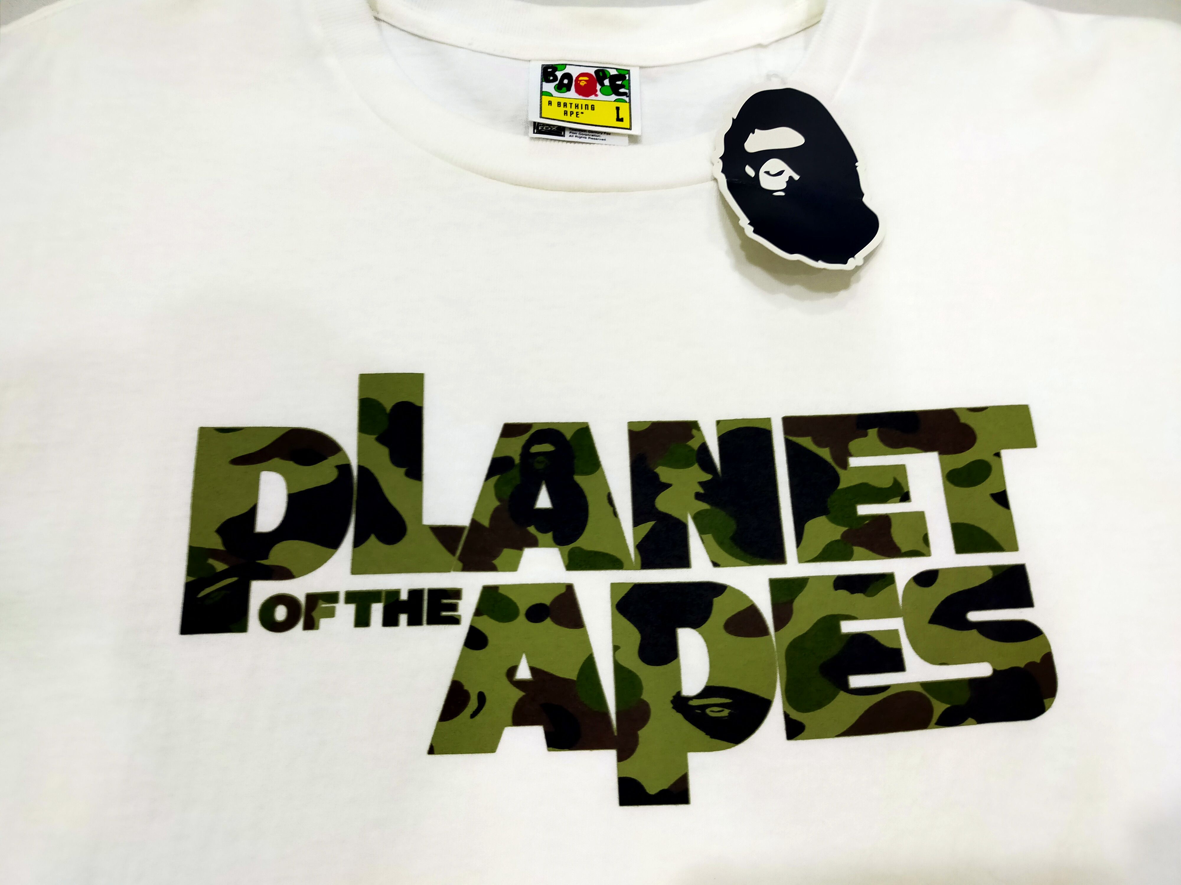 Bape BAPE x PLANET OF THE APES TEE Size US L / EU 52-54 / 3 - 3 Thumbnail